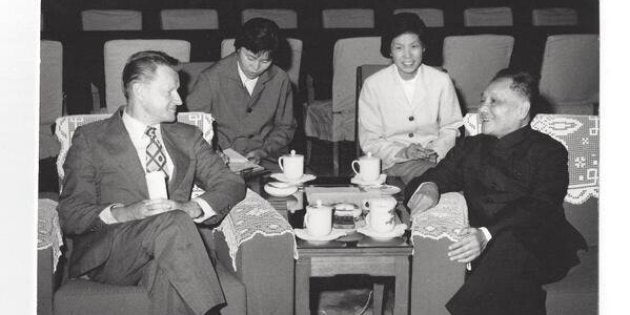 Then-U.S. National Security Adviser Zbigniew Brzezinski with former Chinese leader Deng Xiaoping in Beijing in 1979.