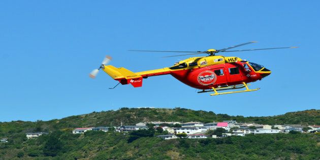 Westpac's Rescue Helicopter was enlisted to help the injured.