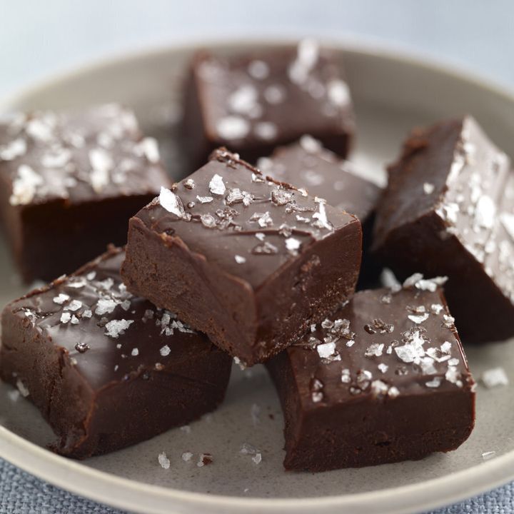 Sprinkle the fudge with salt for a salted chocolate experience.