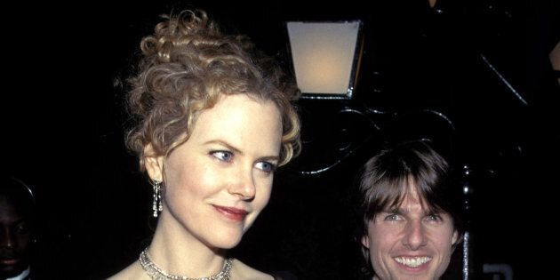 (NO TABLOIDS) Nicole Kidman & Tom Cruise during The 54th Annual Golden Globe Awards at the Beverly Hilton Hotel in Los Angeles, CA. (Photo by Kevin Mazur/WireImage)
