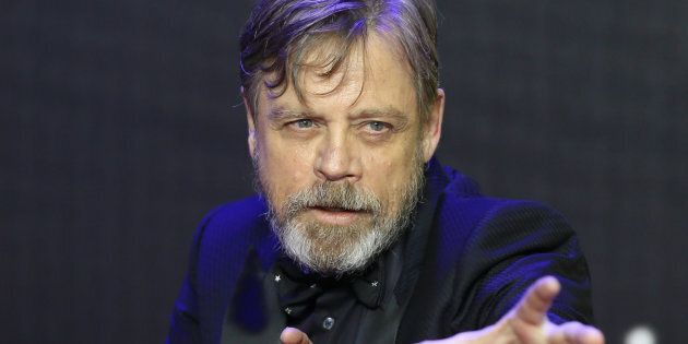 Mark Hamill gestures as he arrives at the European Premiere of Star Wars, The Force Awakens in Leicester Square, London, December 16, 2015. REUTERS/Paul Hackett