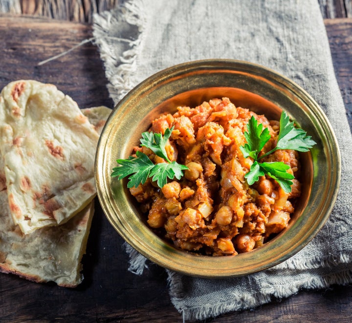 Make your own naan bread as an alternative to rice.