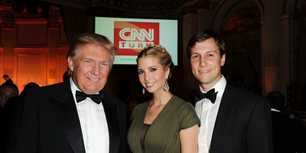 NEW YORK, NY - OCTOBER 18: Donald Trump, Ivanka Trump and Jared Kushner attend the Turkish Society Annual Dinner Gala at The Plaza Hotel on October 18, 2012 in New York City. (Photo by Craig Barritt/Getty Images)