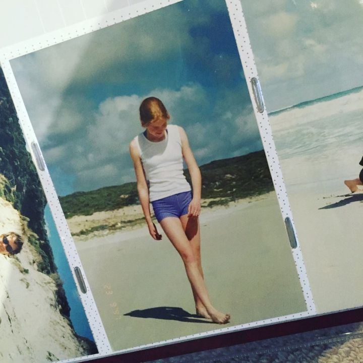 Bridget, aged 12, on a beach in Margaret River, Western Australia.