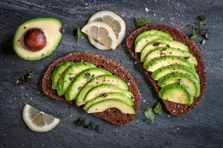 Avocado on dark rye bread is the best of two worlds: low GI carbs and healthy fats.