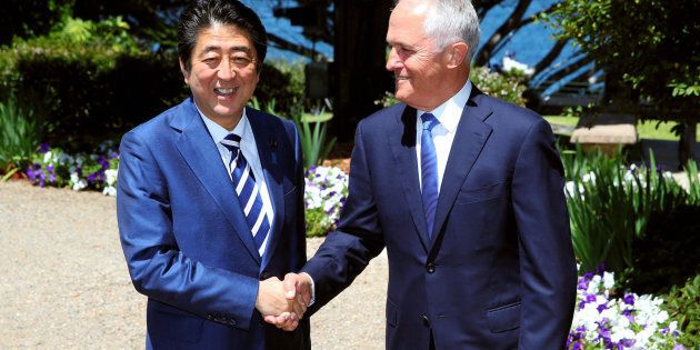 Japanese Prime Minister Shinzo Abe and Australian Prime Minister Malcom Turnbull met at Kirribilli House last week.
