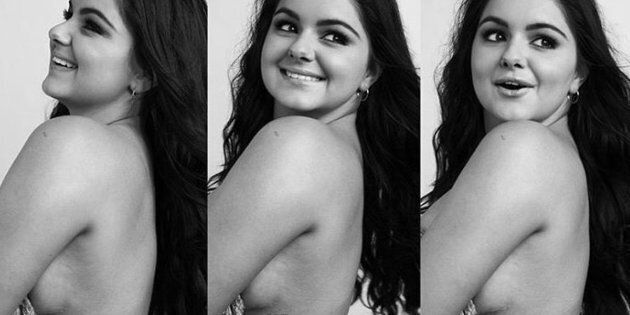Ariel Winter shows off breast reduction scars in unretouched photo