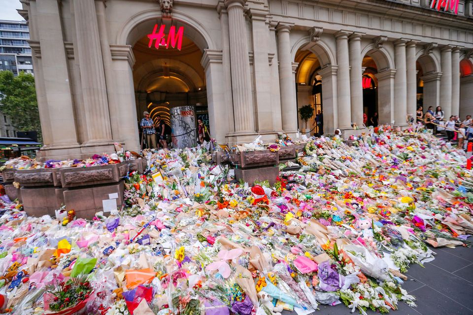 Memorial For Victims Of Bourke Street Mall Attack