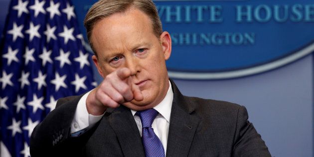 Sean Spicer is a talking point -- period.