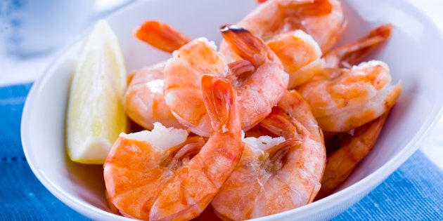 Prepared shrimp