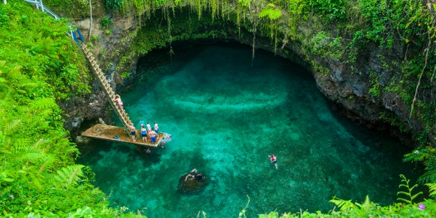 To Sua ocean trench in Upolu, Samoa, South Pacific, Pacific