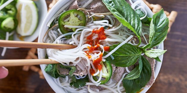 The Vietnamese soup, pho, is pronounced 'fuh'.