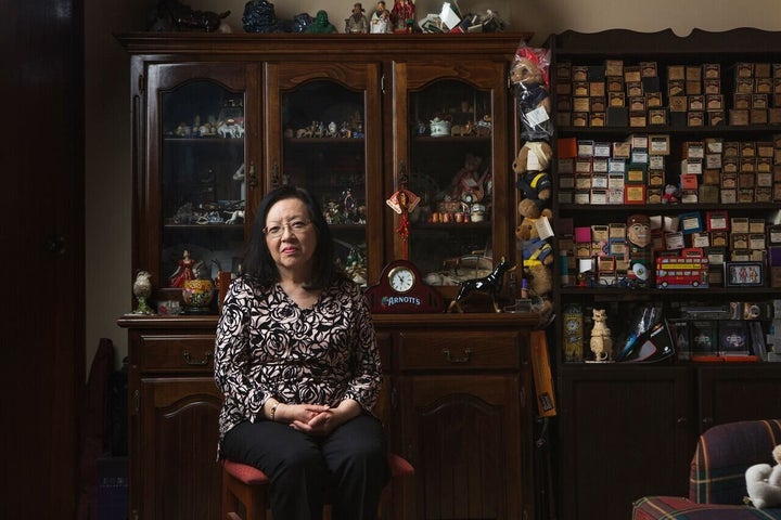 Cheryl Cumines in her sister's home in Campbelltown