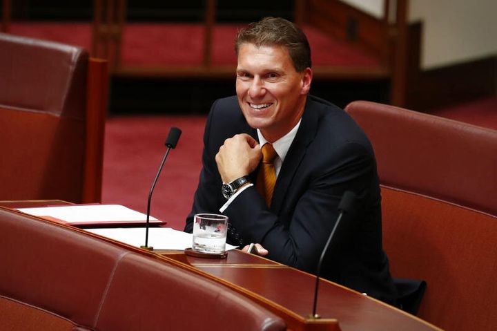 Senator Cory Bernardi has moved to a new crossbench seat in the senate