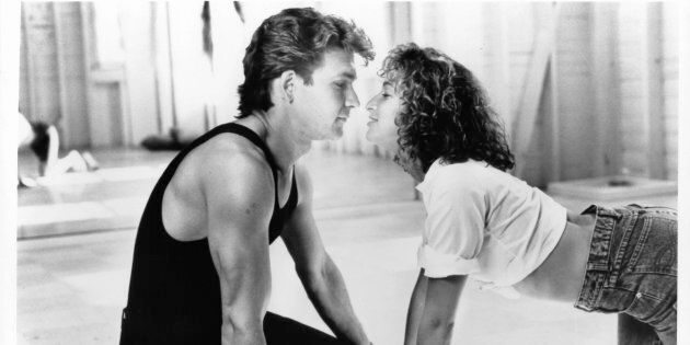 Patrick Swayze and Jennifer Grey in a scene from the film 'Dirty Dancing', 1987. (Photo by Vestron/Getty Images)