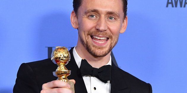 BEVERLY HILLS, CA - JANUARY 08: Tom Hiddleston poses at the 74th Annual Golden Globe Awards at The Beverly Hilton Hotel on January 8, 2017 in Beverly Hills, California. (Photo by Steve Granitz/WireImage)