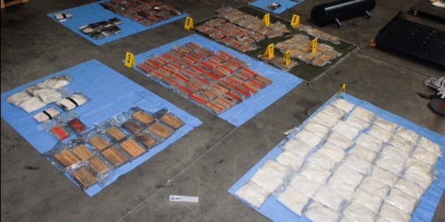 254kg of illegal cocaine and 104kg of methyl-amphetamine has been seized by Federal police.