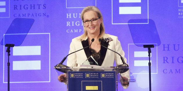 Meryl Streep attends the 2017 Human Rights Campaign Gala at The Waldorf Astoria in New York on Feb. 11.