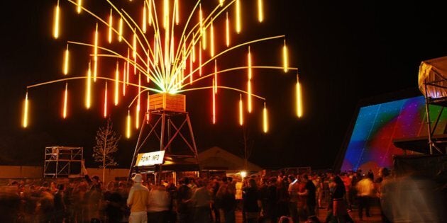 No, it's not Burning Man, it's Melbourne. The massive tree called Echinodermus will light up like an alien eco-system.