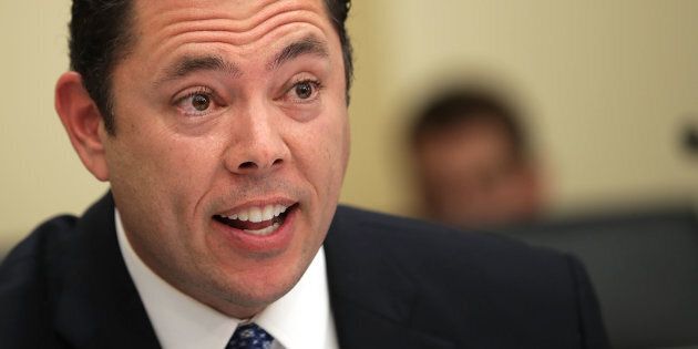 WASHINGTON, DC - SEPTEMBER 21: House Judiciary Committee member Rep. Jason Chaffetz (R-UT) questions Internal Revenue Service Commissioner John Koskinen during a hearing in the Rayburn House Office Building on Capitol Hill September 21, 2016 in Washington, DC. Despite the lack of evidence against him, Koskinen is facing impeachment threats from conservatives in the House of Representatives for his role in the destruction of computer backups containing thousands of emails sought by Congress in its investigation of political targeting. (Photo by Chip Somodevilla/Getty Images)
