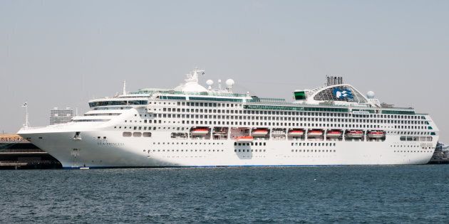 The ship docked in Brisbane on Thursday morning.
