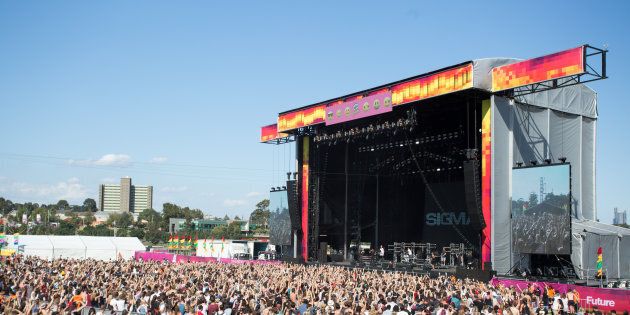 There's been a mass overdose at a music festival in Melbourne.