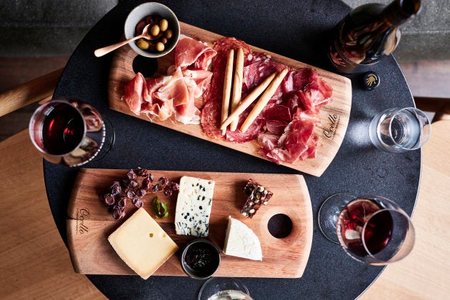 Just wine and cheese, please.