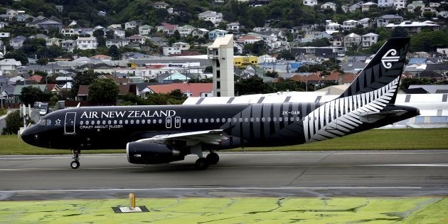 That's one big, big plane on Wellington's small and windy landing strip. Lucky the pros can handle it.