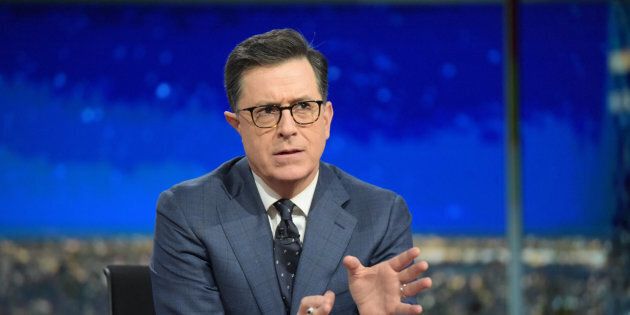 NEW YORK - JANUARY 19: The Late Show with Stephen Colbert during Thursday's 01/19/16 show in New York. (Photo by Scott Kowalchyk/CBS via Getty Images)