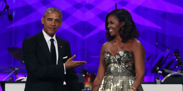 WASHINGTON, DC - SEPTEMBER 17: President Barack Obama and First Lady Michelle Obama arrive to address the Congressional Black Caucus Foundation's 46th Annual Legislative Conference Phoenix Awards Dinner, September 17 2016, in Washington, DC. (Photo by Mark Wilson/Getty Images)