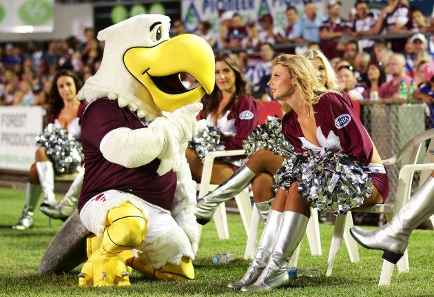 So what's a nice cheerleader like you doing at a game like this? GET AWAY FROM ME, BIRD.