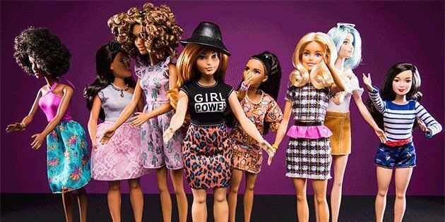 NEW YORK, NY - FEBRUARY 20: Mattel unveils its new Barbie doll line that shows diversity in New York on Feb. 20, 2017. (Photo by Damon Dahlen, Huffington Post) *** Local Caption ***