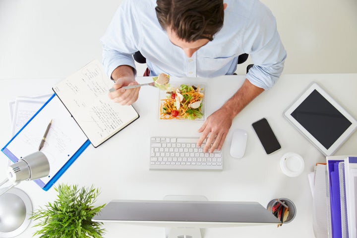 Use lunch as a chance to sit somewhere nice outside.