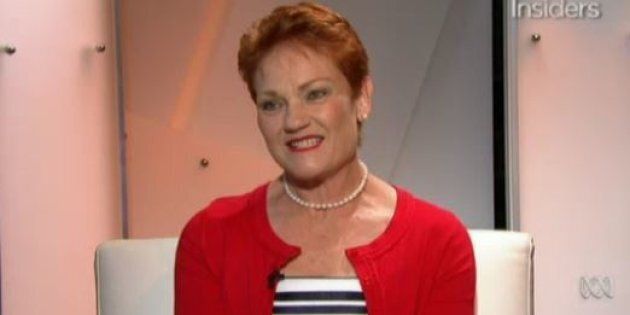Pauline Hanson on Insiders on Sunday