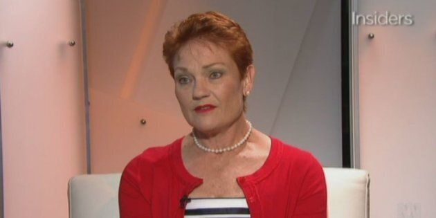 Pauline Hanson discussed vaccinations on 'Insiders' on Sunday, saying parents should