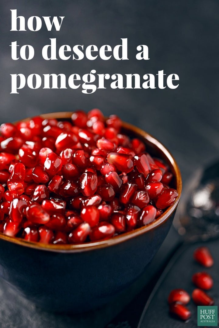 Pomegranate perfection, in under five minutes.