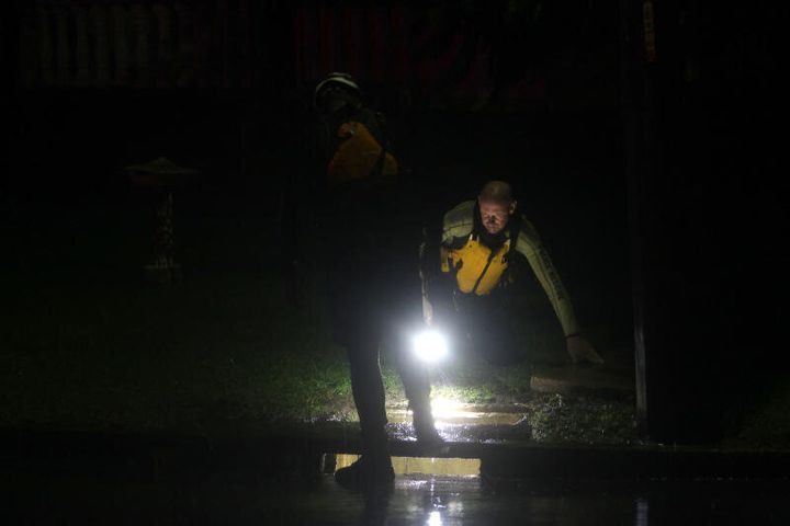 It is believed that Teasdale was swept into a stormwater drain amid heavy flooding.