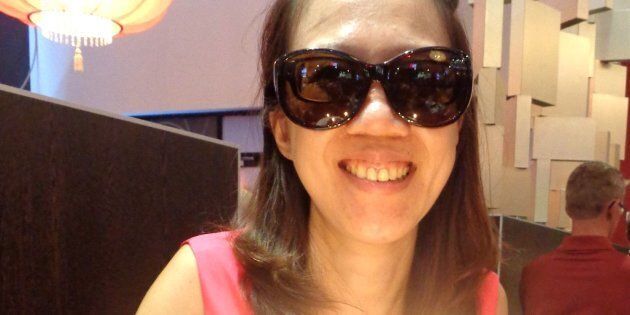 Patty Tsai Griffin, 39, has to wear sunglasses, even indoors, because of her glaucoma.