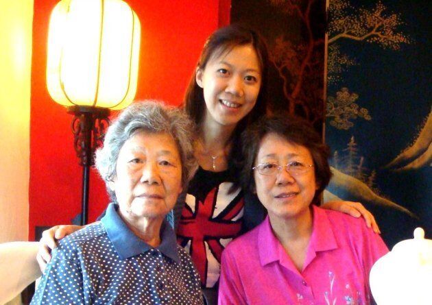 Patty with her mother and grandmother, who has since passed away. The three generations of women have all been diagnosed with glaucoma.