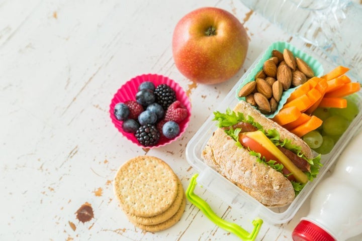 Prep a little snack box for when you're out and about.