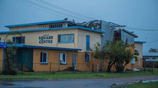 The town's Squash Centre was also badly damaged.