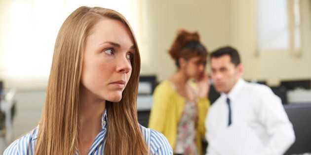 If someone at work is being bullied, try and encourage them to stick up for themselves.
