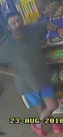 CCTV footage of a man police believe may be Graham Potter in a local shop in Griffith.