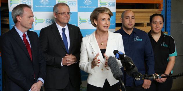 The national launch of the PaTH employment program with Scott Morrison, Michaelia Cash and David Coleman.