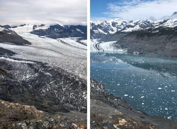 Alaskan Glaciers Melt Away In Dramatic Before-And-After Photos ...