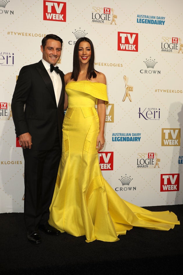 Cronk and Rushton at the 2016 Yellowgies.