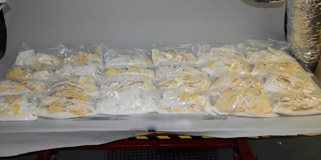 903kg of the drug ice was found inside wooden floorboards.