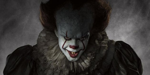 Look who's laughing now: Bill Skarsgard stars as Pennywise the clown in the latest adaptation of Stephen King's 'It'.
