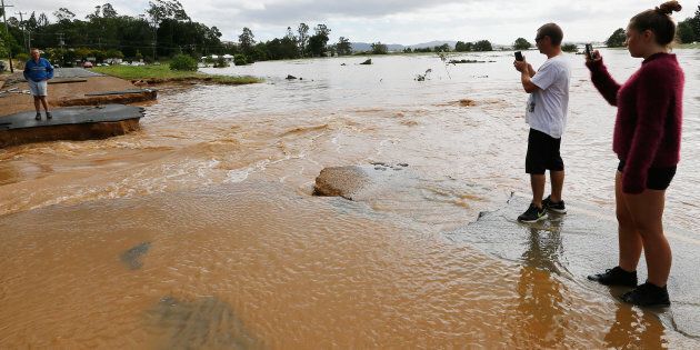 Authorities want people to have some respect for the people who have lost property in NSW floods.
