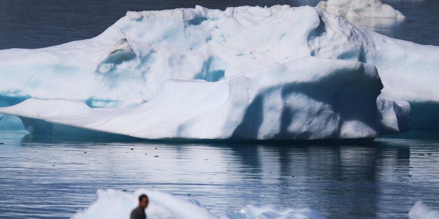 The coastal glaciers and ice caps of Greenland are